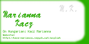 marianna kacz business card